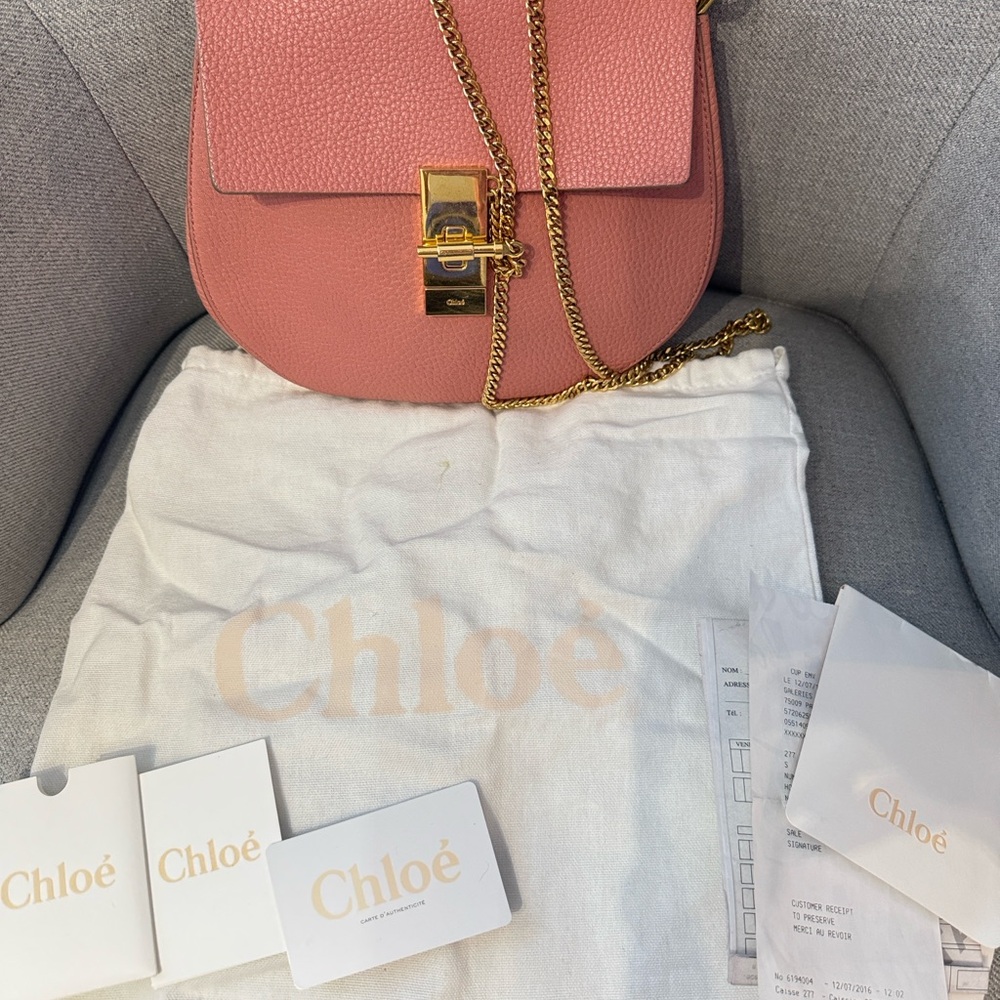 Pink Leather Chloe Bag